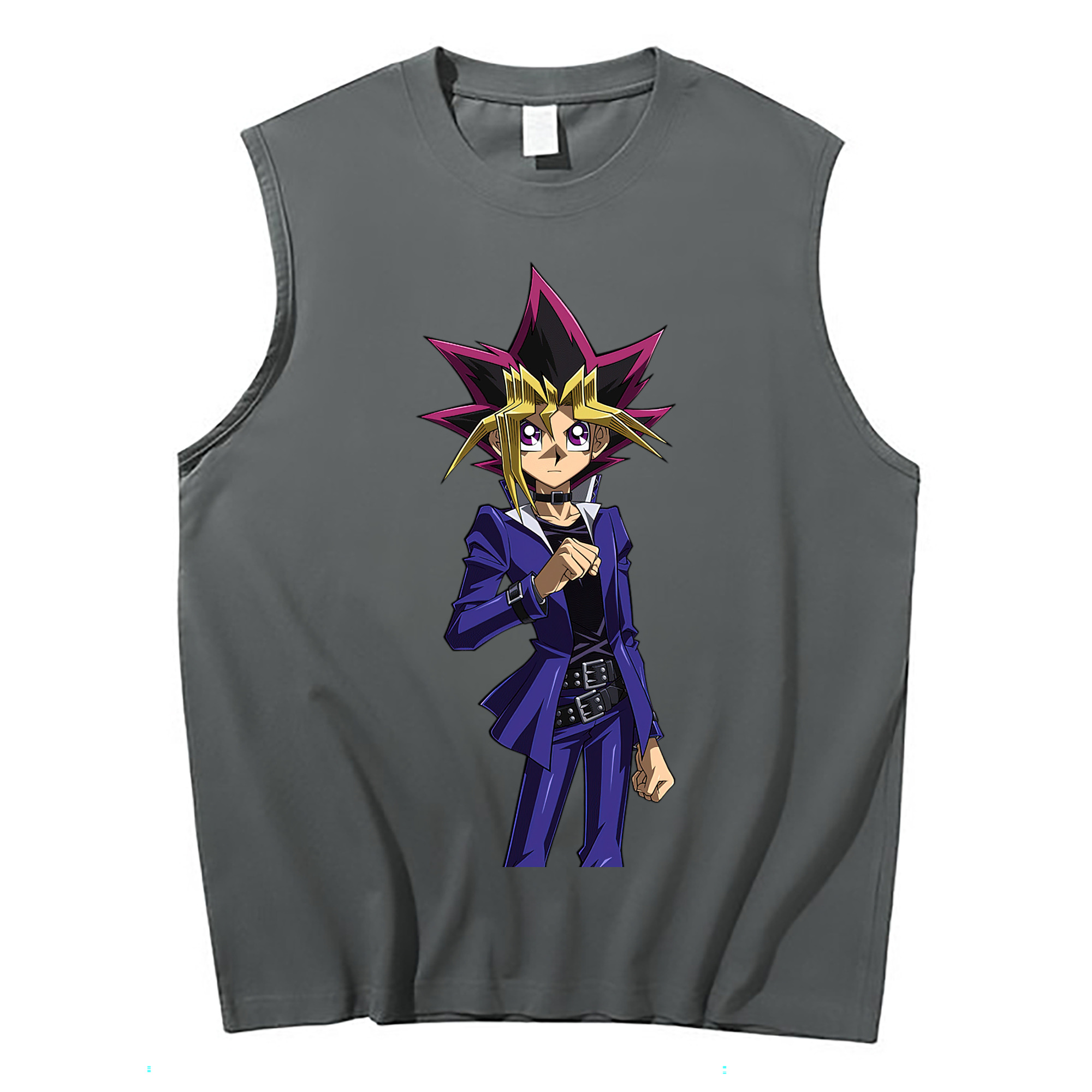 （画像用） 遊☆戯☆王 Yu-Gi-Oh! コットン100％タンクトップ（フロントプリント）